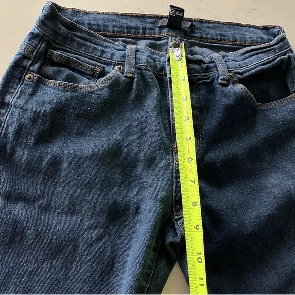 Forever 21 Women’s Medium Waist Dark Blue Non-Stretch Cigarette Jeans Size 27 - Picture 6 of 9